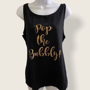 ND pop the bubbly celebration tank top XL